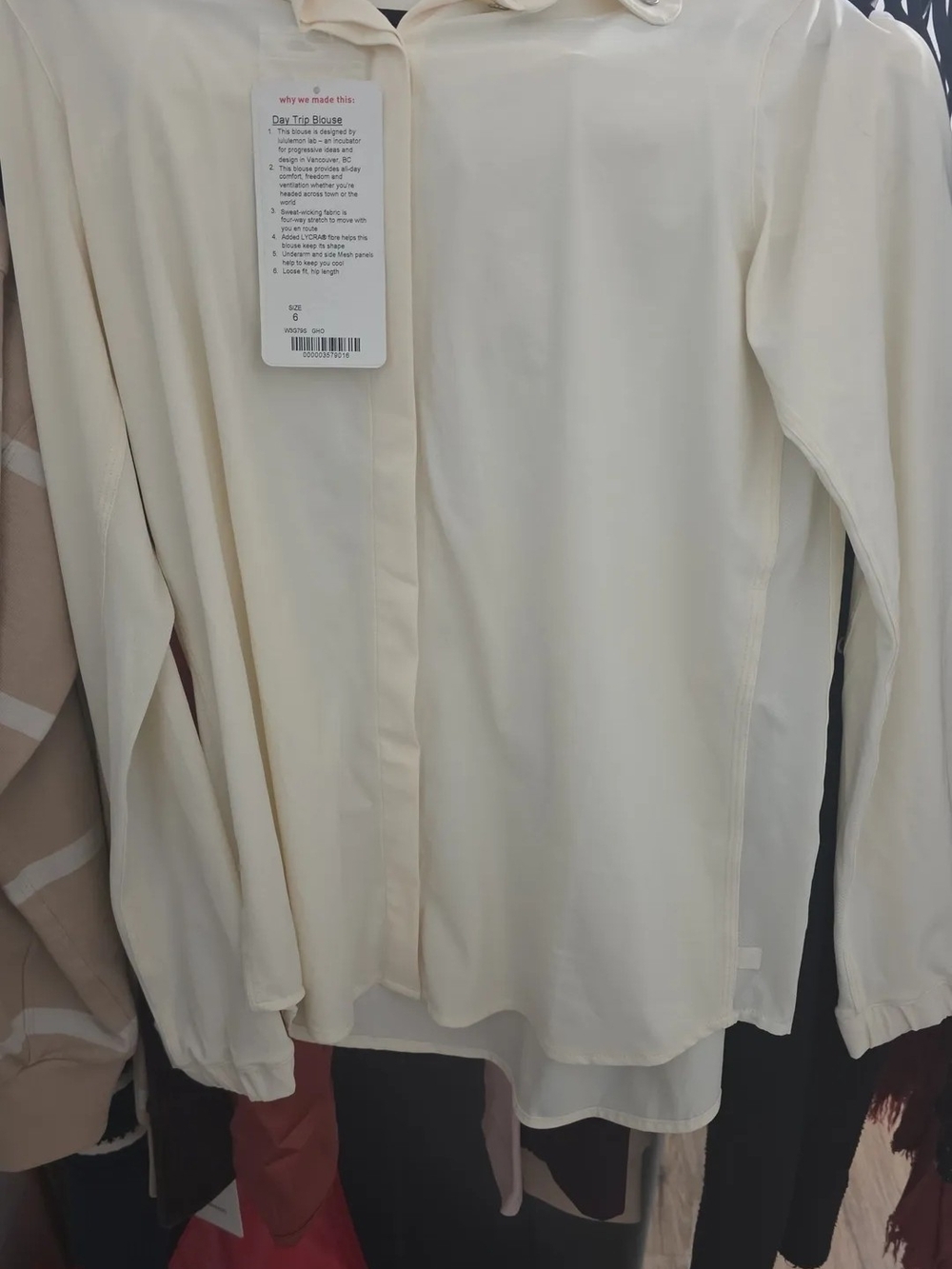 NWT Lululemon Day Trip Blouse Size 6 - Picture 2 of 3